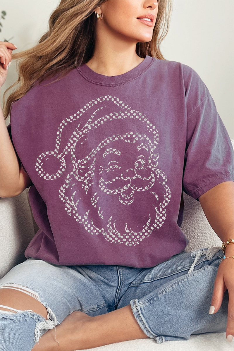 Classic Christmas Santa Comfort Colors Adult Ring-Spun Cotton Tee