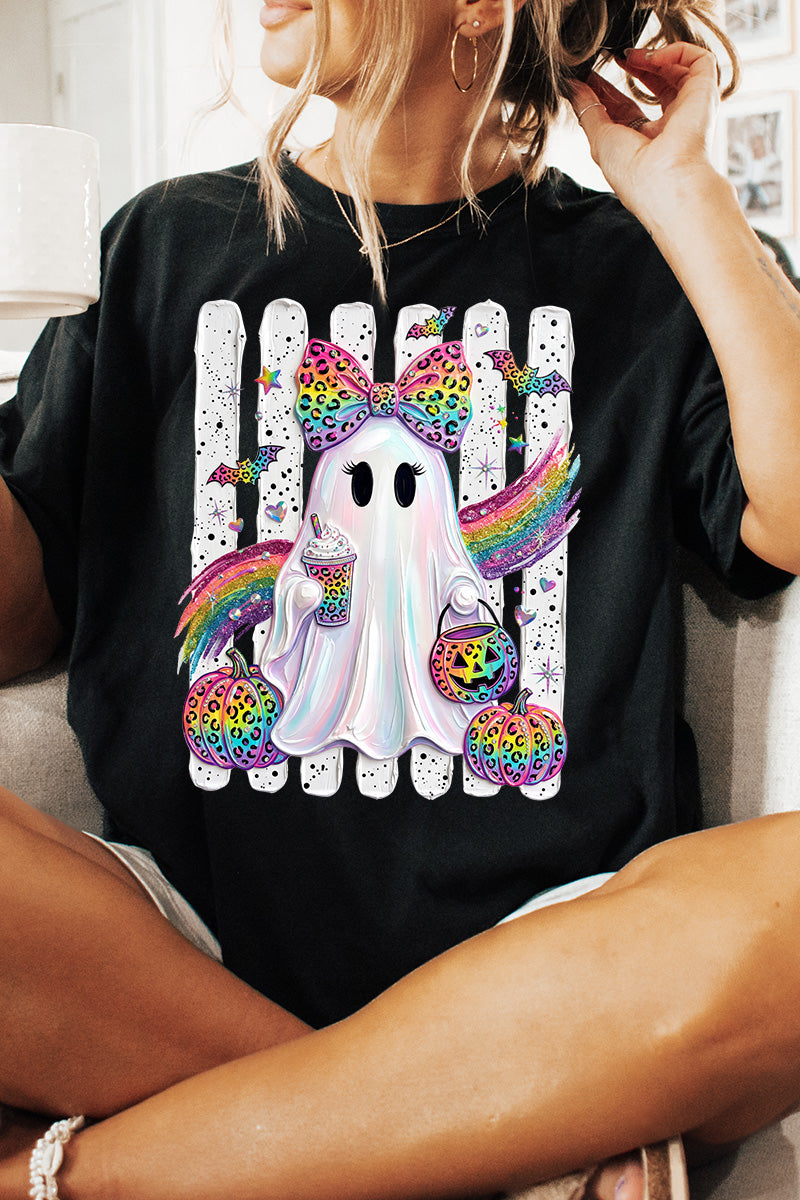 Rainbow Glam Ghost Comfort Colors Adult Ring-Spun Cotton Tee