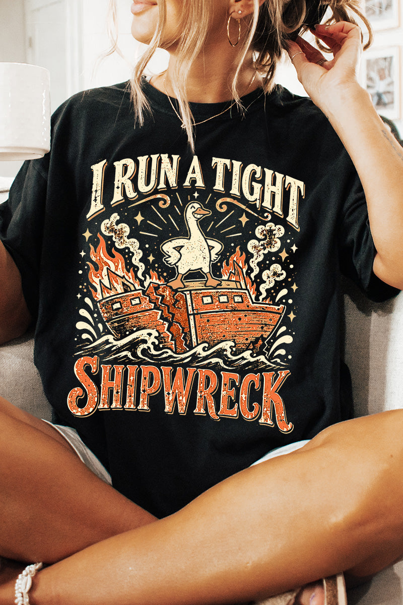 Tight Shipwreck Goose Comfort Colors Adult Ring-Spun Cotton Tee