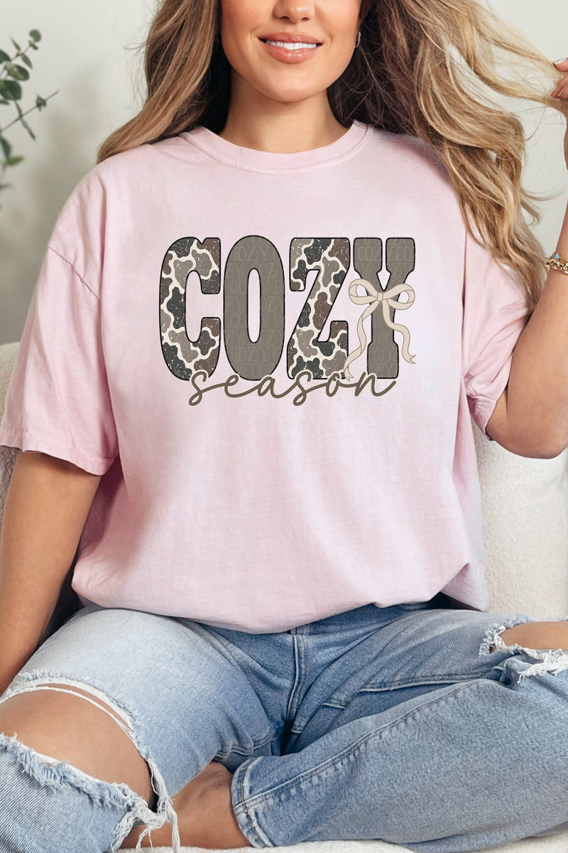 Camo Cozy Season Comfort Colors Adult Ring-Spun Cotton Tee