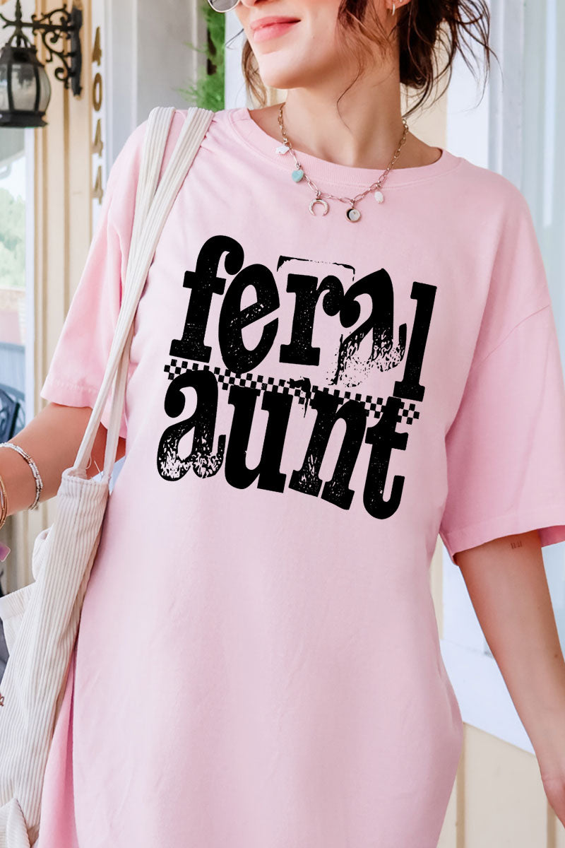 Feral Aunt Comfort Colors Adult Ring-Spun Cotton Tee