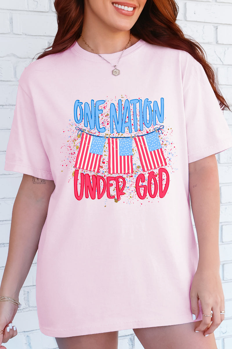 One Nation Comfort Colors Adult Ring-Spun Cotton Tee