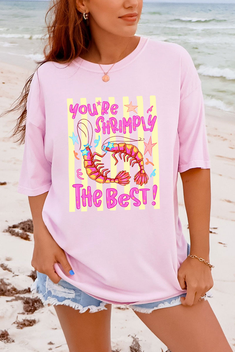 Shrimply The Best Comfort Colors Adult Ring-Spun Cotton Tee