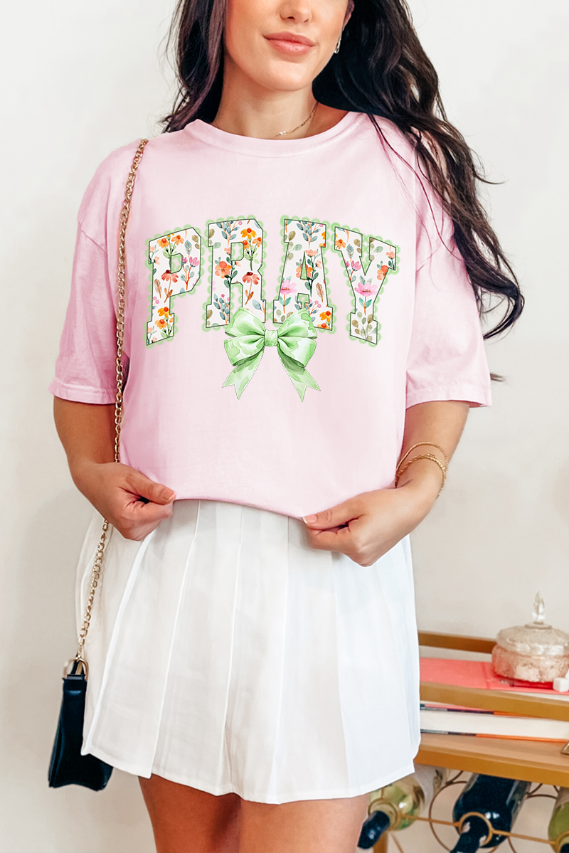 Watercolor Petaled Pray Comfort Colors Adult Ring-Spun Cotton Tee