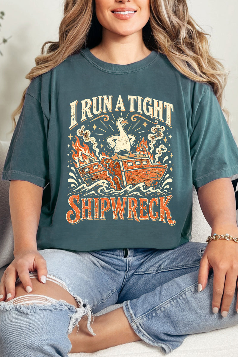 Tight Shipwreck Goose Comfort Colors Adult Ring-Spun Cotton Tee