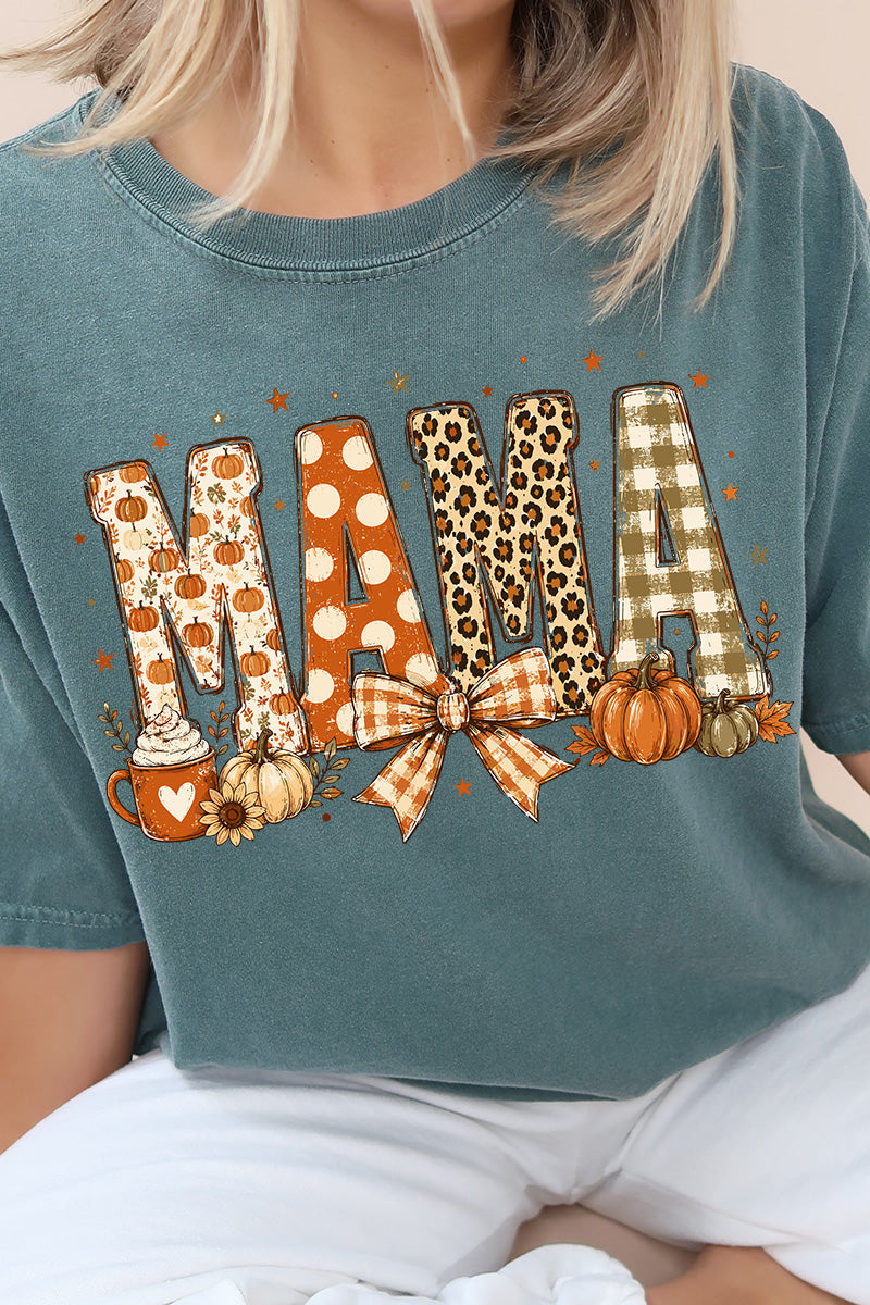 Pumpkin Spice Mama Comfort Colors Adult Ring-Spun Cotton Tee