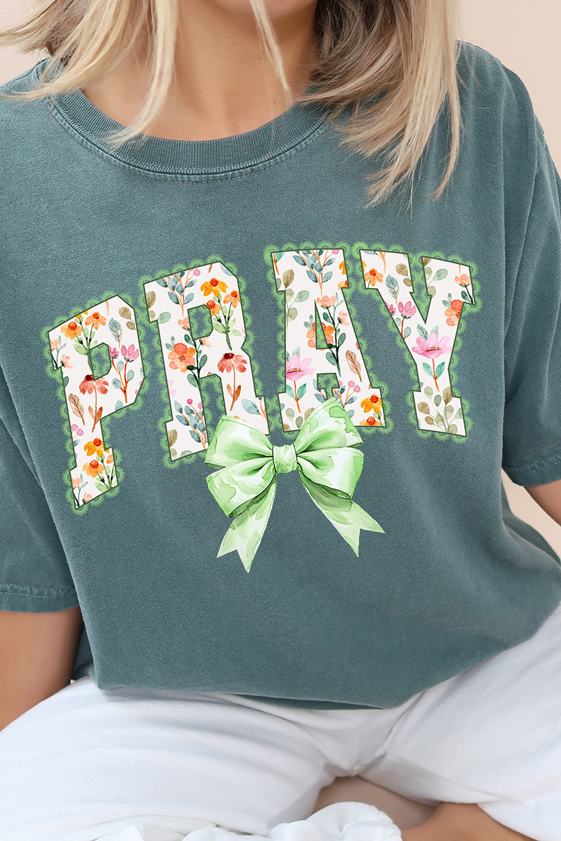 Watercolor Petaled Pray Comfort Colors Adult Ring-Spun Cotton Tee