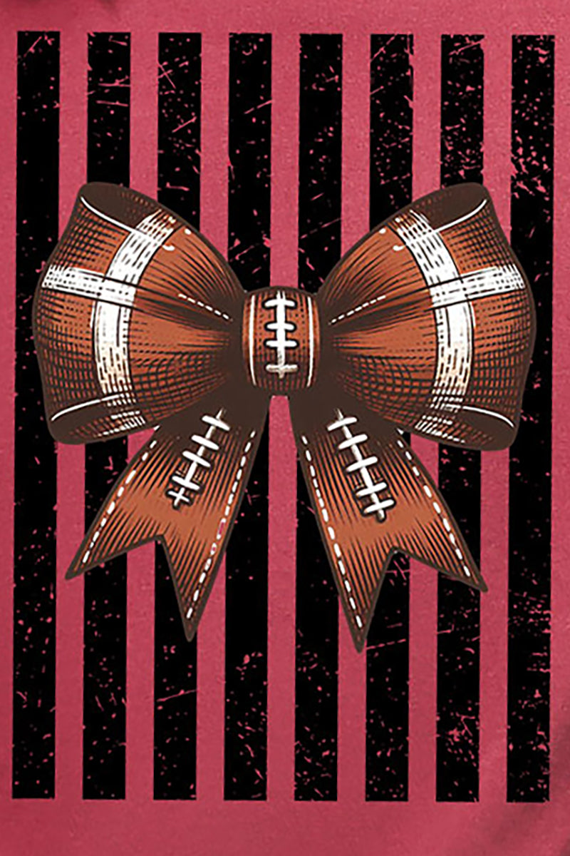Black Varsity Bow Comfort Colors Adult Ring-Spun Cotton Tee