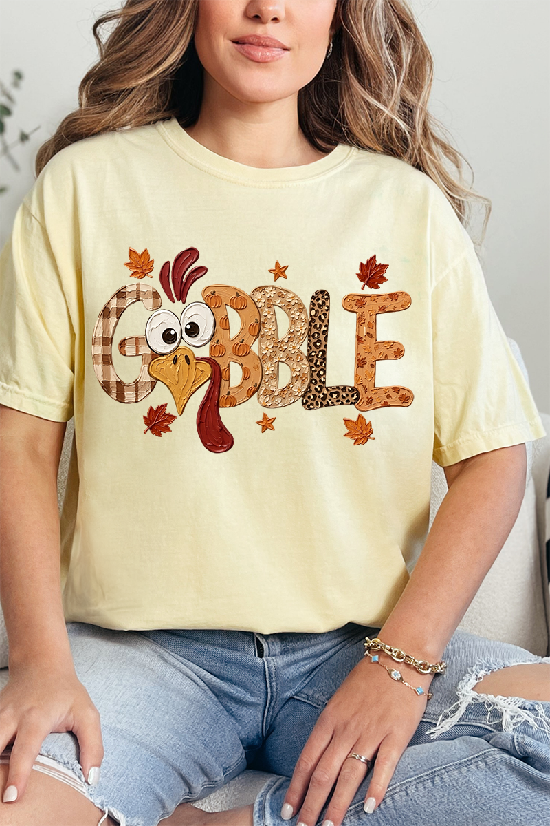 Gobble Season Comfort Colors Adult Ring-Spun Cotton Tee
