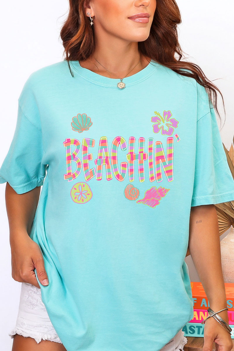 Paradise Painted Beachin' Comfort Colors Adult Ring-Spun Cotton Tee
