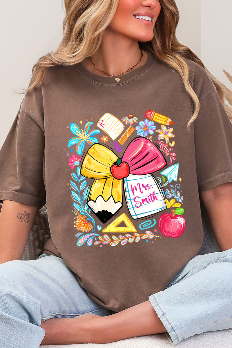 Personalized Sweet School Days Comfort Colors Adult Ring-Spun Cotton Tee