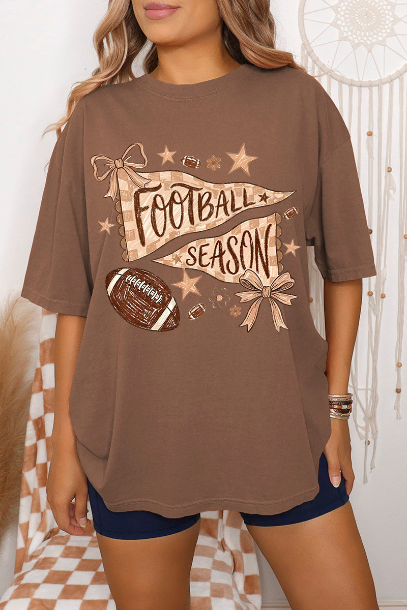Football Season Doodle Comfort Colors Adult Ring-Spun Cotton Tee
