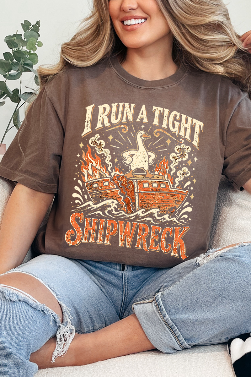 Tight Shipwreck Goose Comfort Colors Adult Ring-Spun Cotton Tee