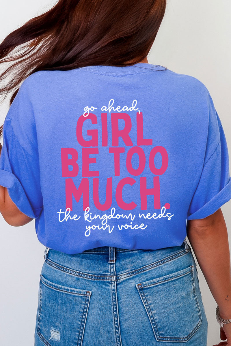 Esther Go Ahead Girl Full Front & Back Design Comfort Colors Adult Ring-Spun Cotton Tee