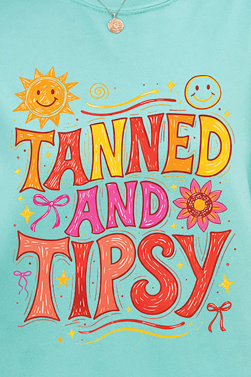 Tanned And Tipsy State Of Mind Comfort Colors Adult Ring-Spun Cotton Tee