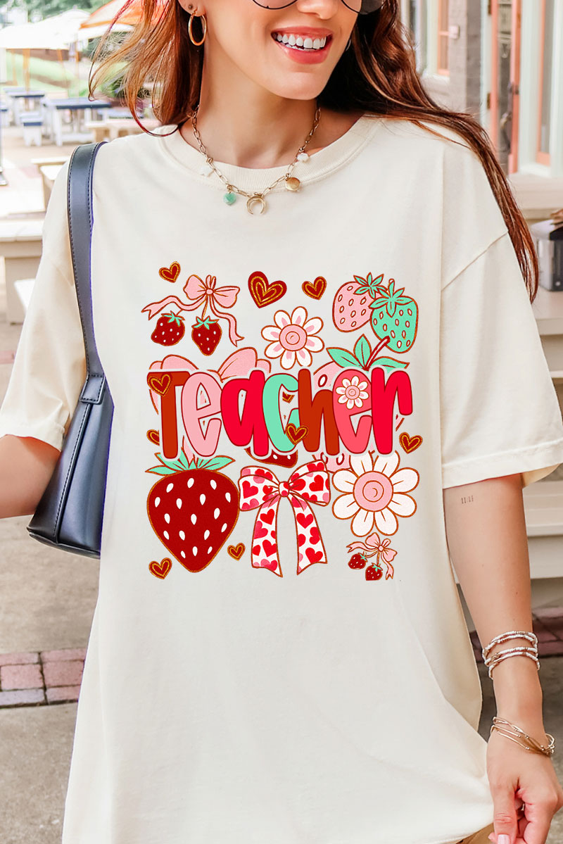 Berry Sweet Teacher Comfort Colors Adult Ring-Spun Cotton Tee