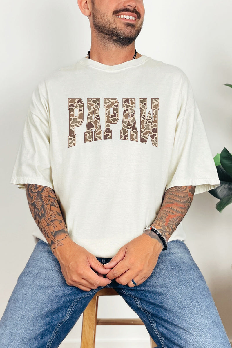 Personalized Father's Day Camo Edition Comfort Colors Adult Ring-Spun Cotton Tee