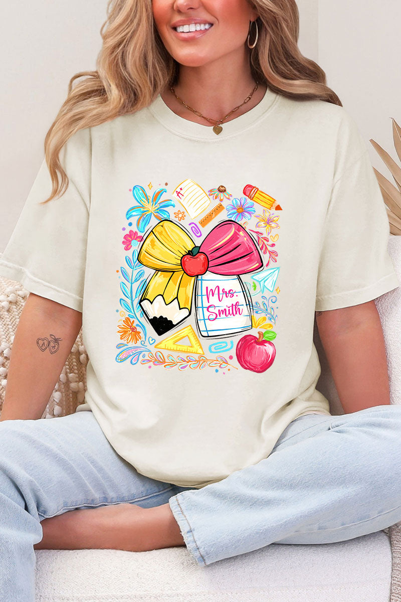 Personalized Sweet School Days Comfort Colors Adult Ring-Spun Cotton Tee