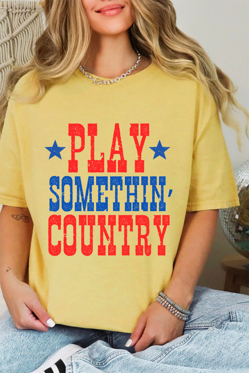 Stars & Country Comfort Colors Adult Ring-Spun Cotton Tee