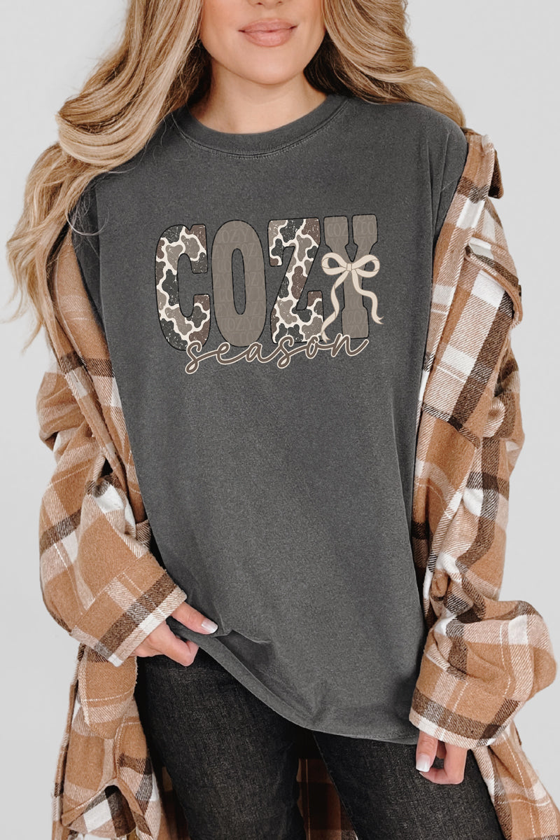 Camo Cozy Season Comfort Colors Adult Ring-Spun Cotton Tee