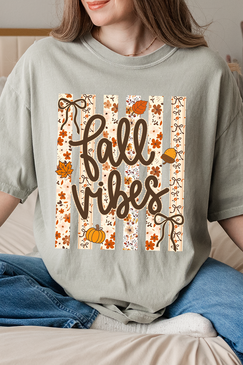 Cozy Coquette Fall Vibes Comfort Colors Adult Ring-Spun Cotton Tee