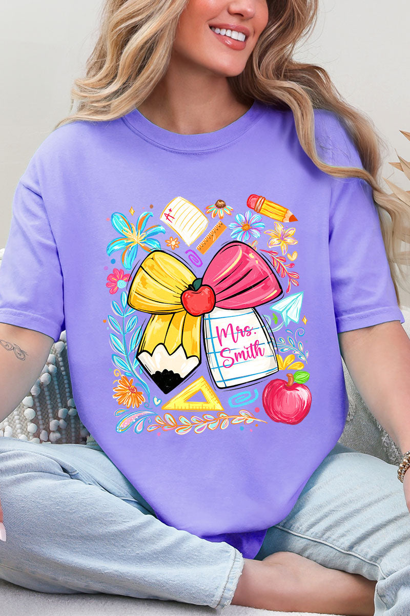 Personalized Sweet School Days Comfort Colors Adult Ring-Spun Cotton Tee