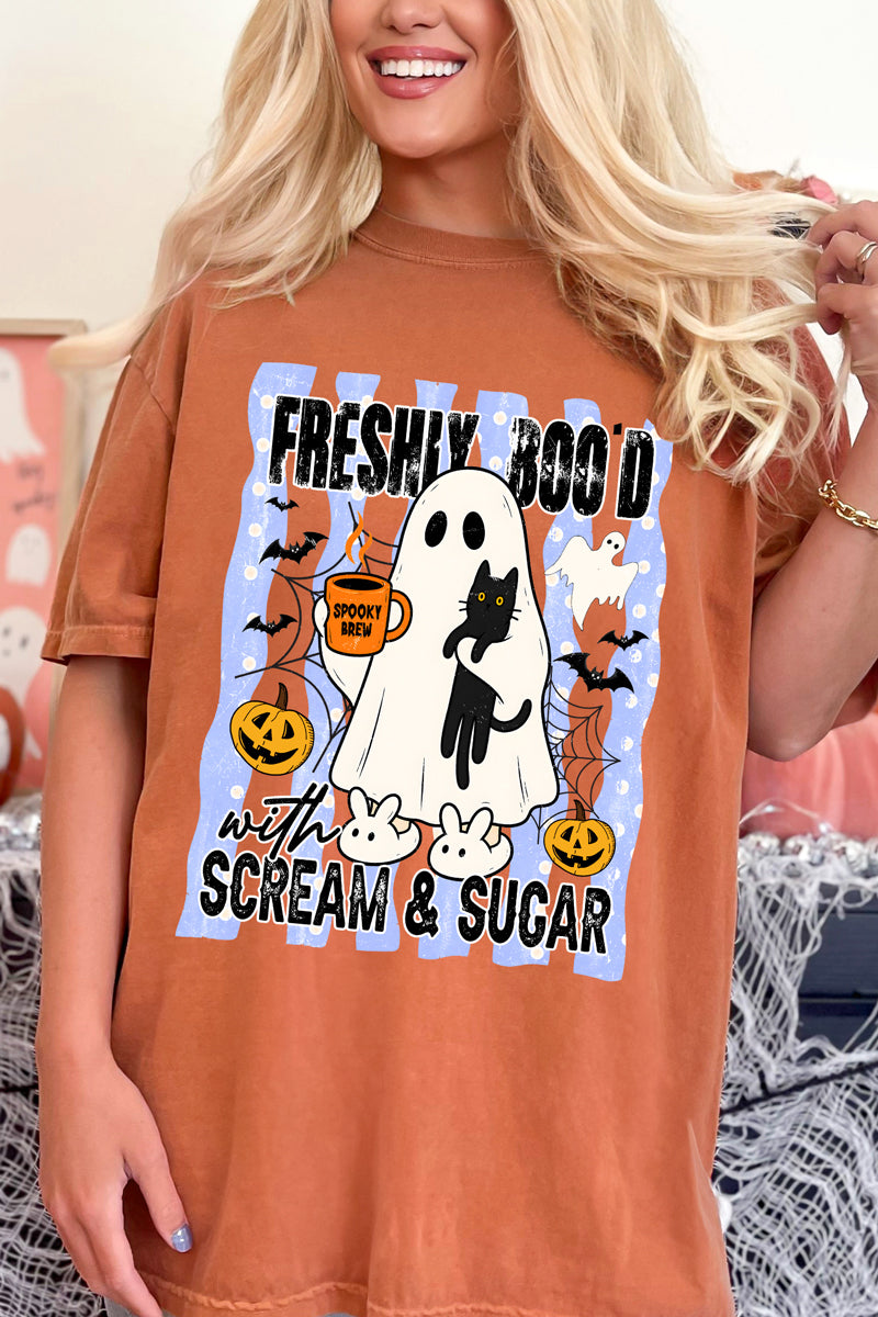 Scream & Sugar Ghost Brew Comfort Colors Adult Ring-Spun Cotton Tee