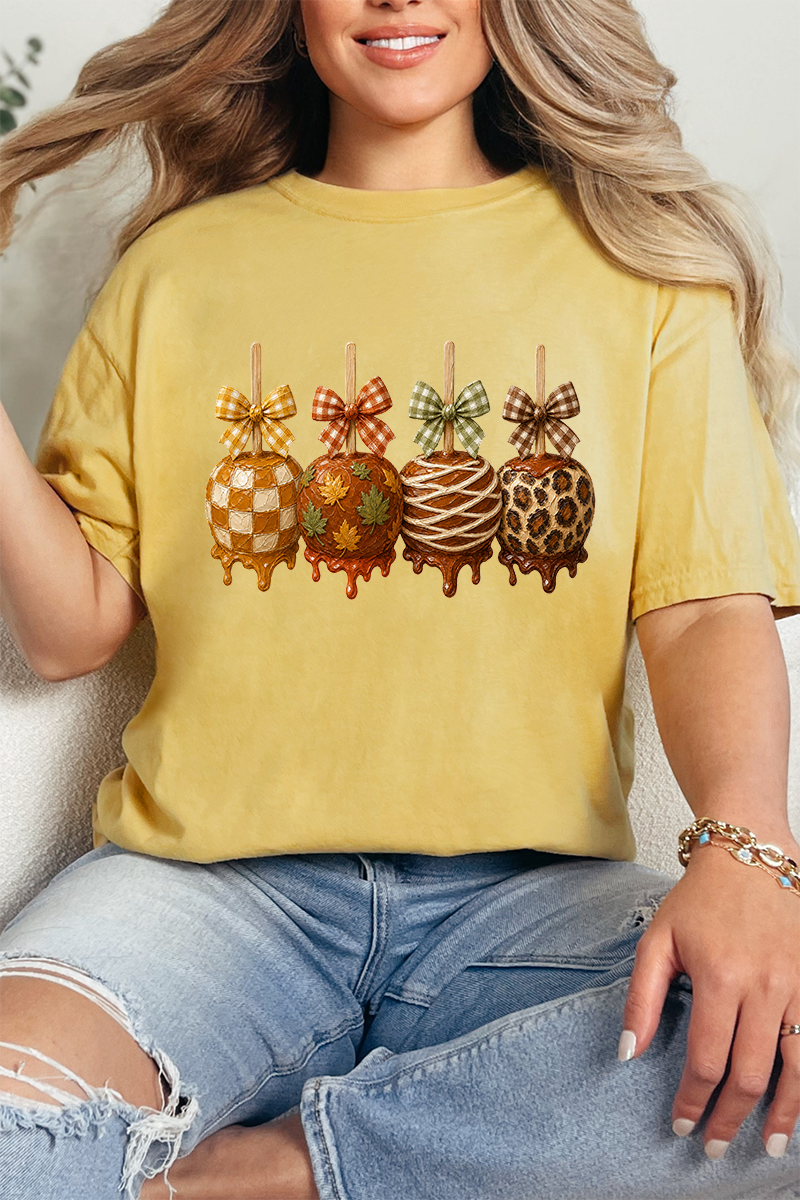 Harvest Painted Apples Comfort Colors Adult Ring-Spun Cotton Tee