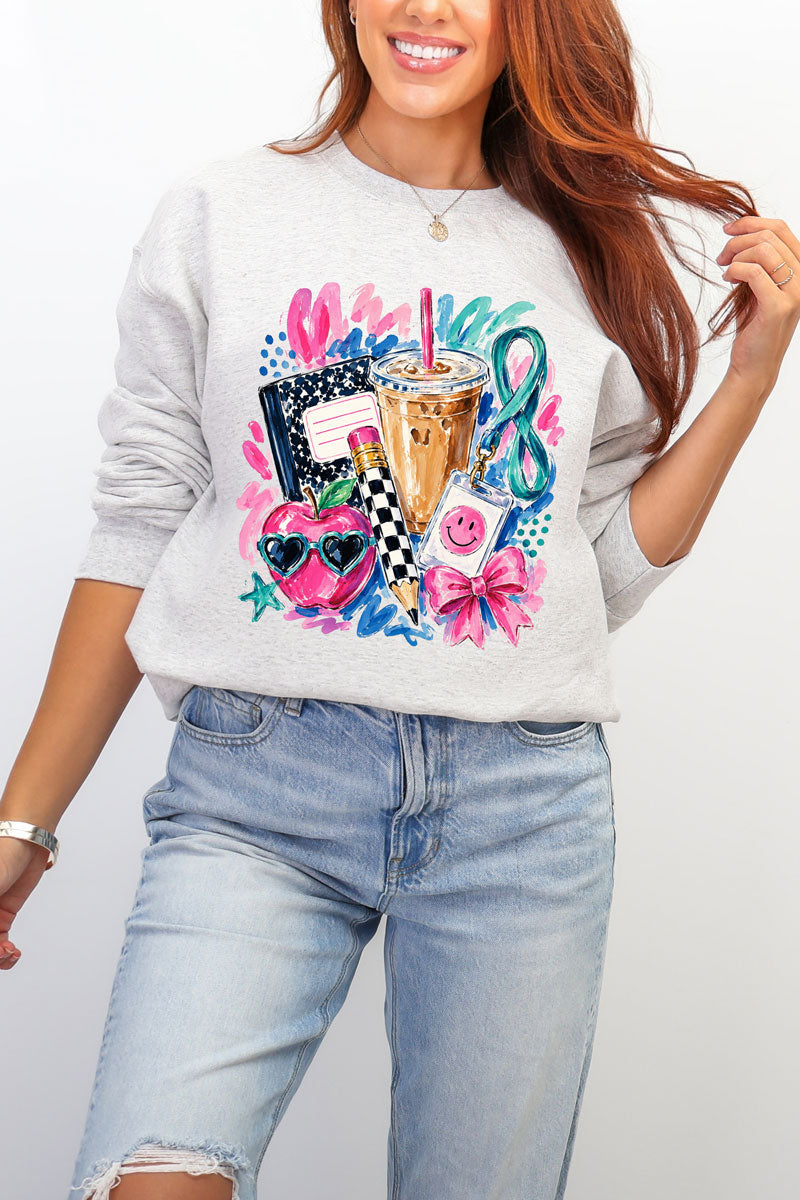 Bows, Books & Brews Heavy Blend Crew Sweatshirt