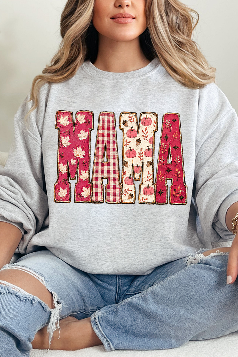 Pink Maplewood Mama Heavy Blend Crew Sweatshirt