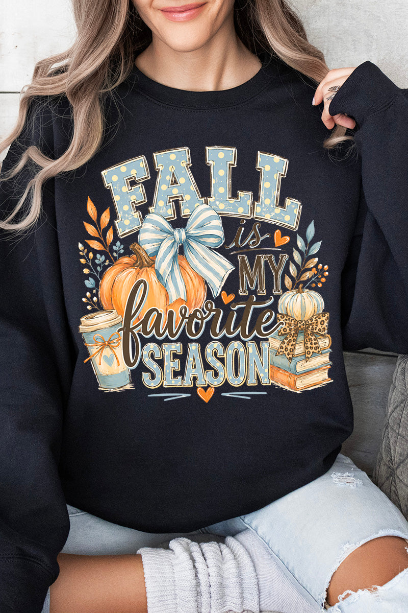 Fall Season Charm Heavy Blend Crew Sweatshirt