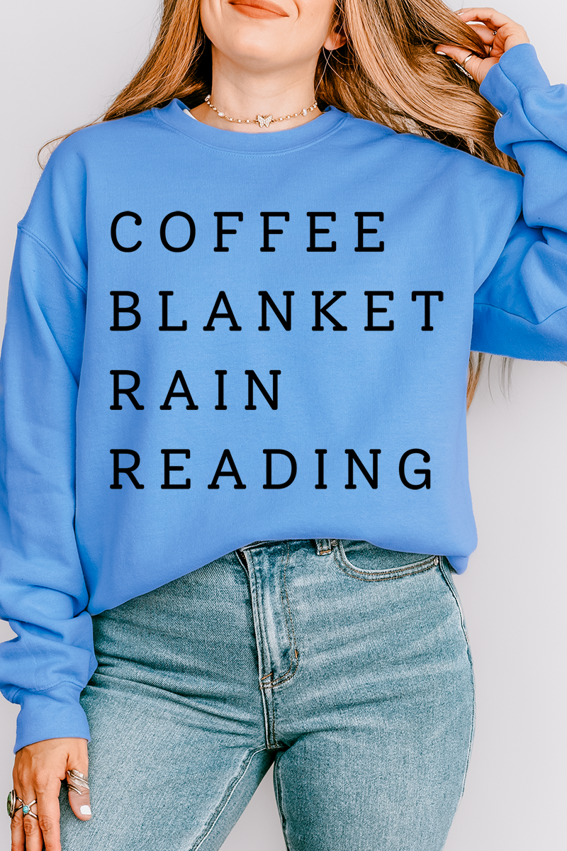 Rainy Day Reading Heavy Blend Crew Sweatshirt