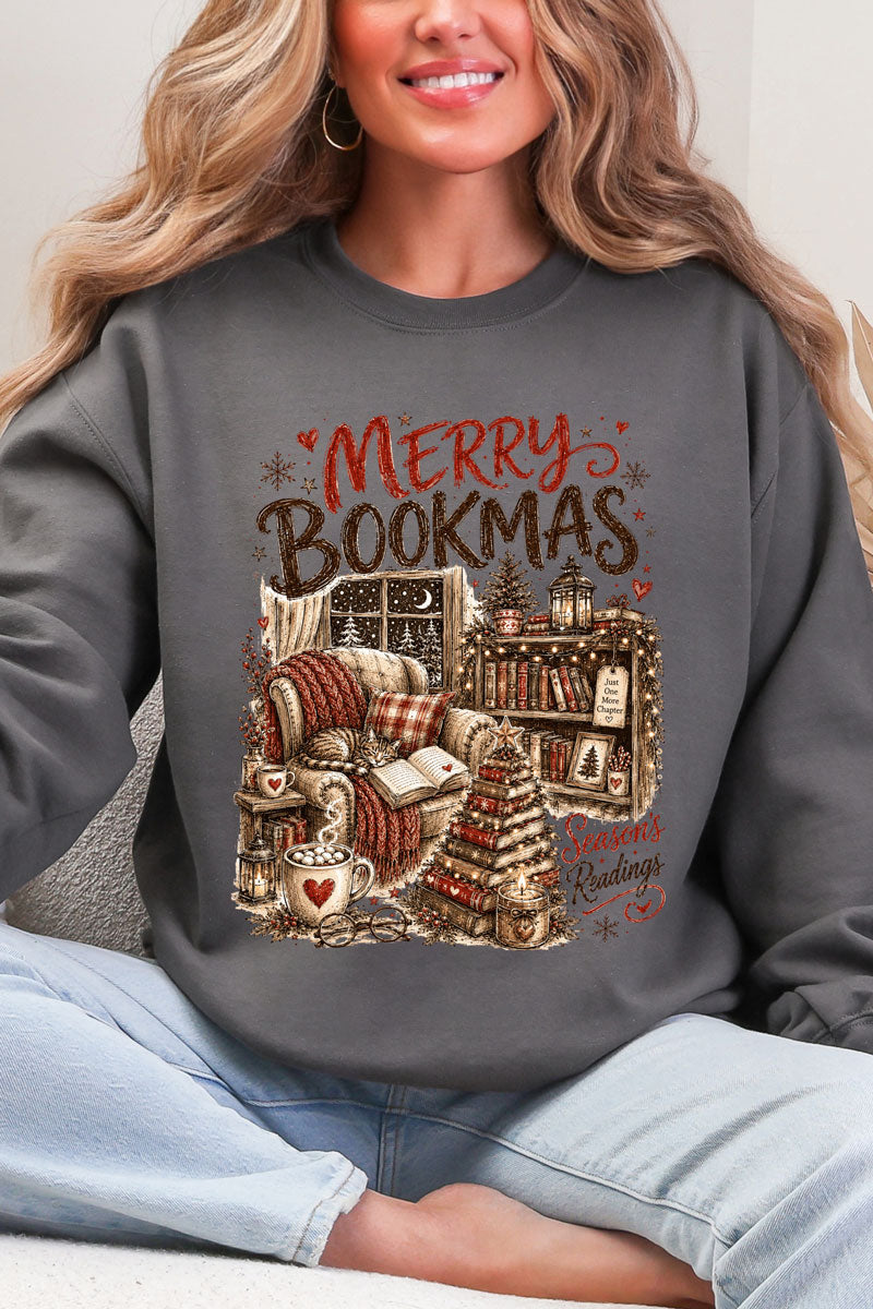 Merry Bookmas Heavy Blend Crew Sweatshirt
