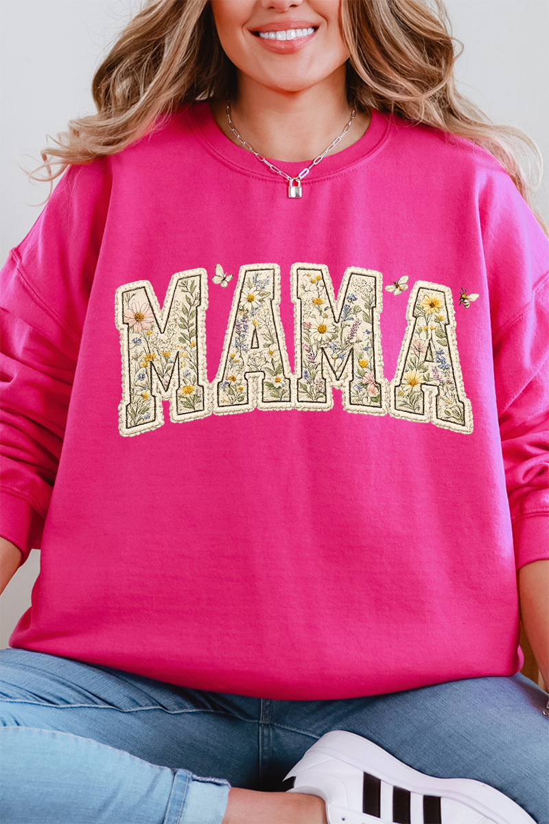Buzzing Blooms Mama Heavy Blend Crew Sweatshirt