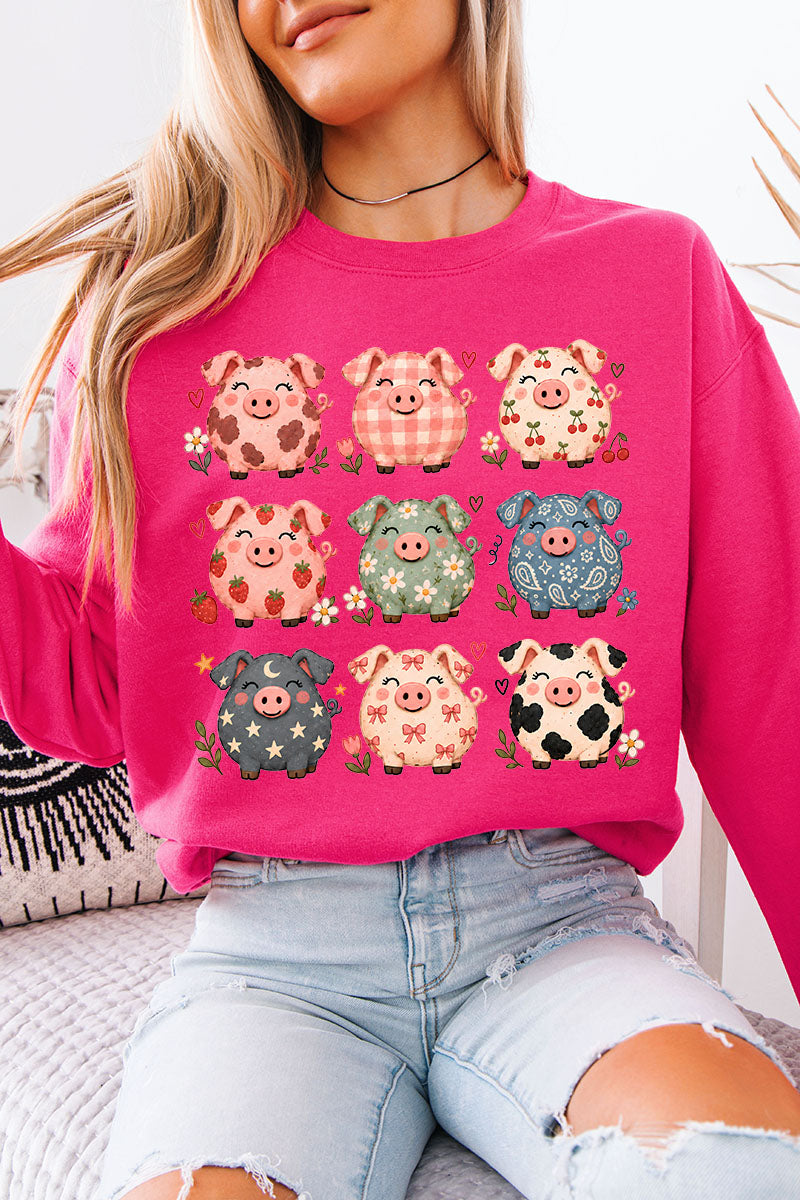 Piggy Crew Heavy Blend Crew Sweatshirt