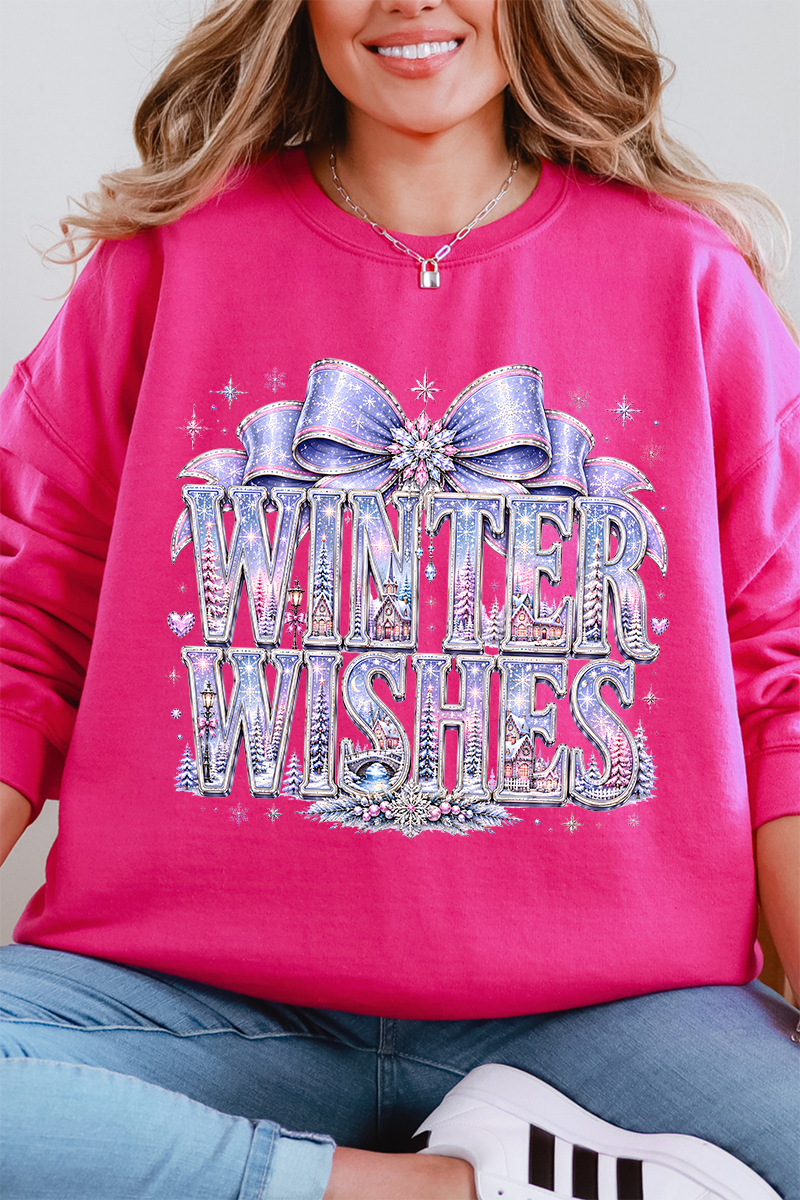 Winter Wishes Wonderland Heavy Blend Crew Sweatshirt