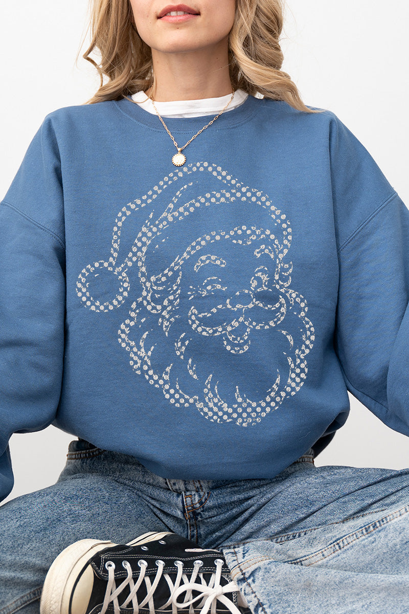 Classic Christmas Santa Heavy Blend Crew Sweatshirt