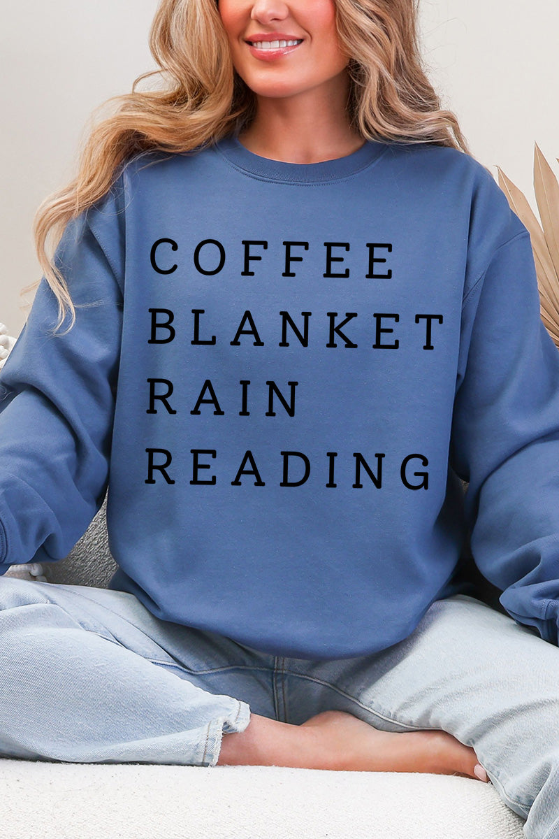 Rainy Day Reading Heavy Blend Crew Sweatshirt