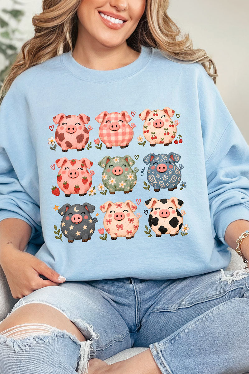 Piggy Crew Heavy Blend Crew Sweatshirt
