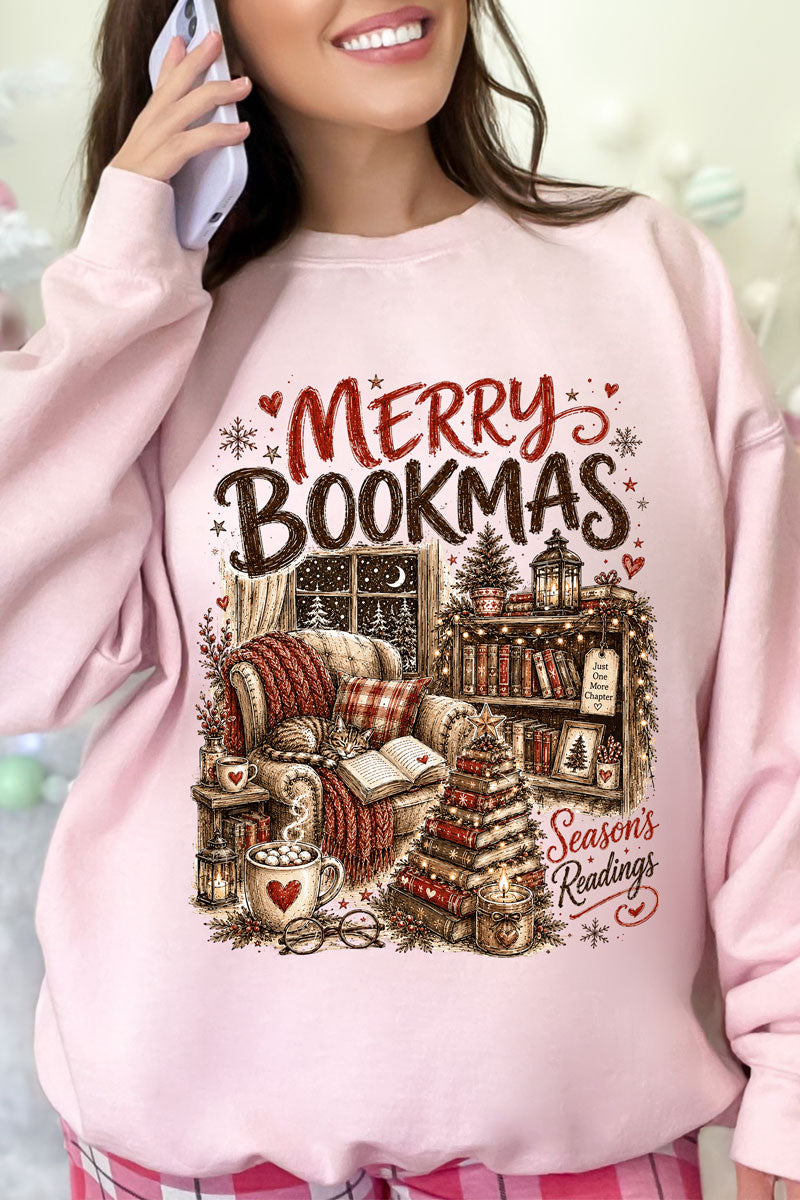 Merry Bookmas Heavy Blend Crew Sweatshirt