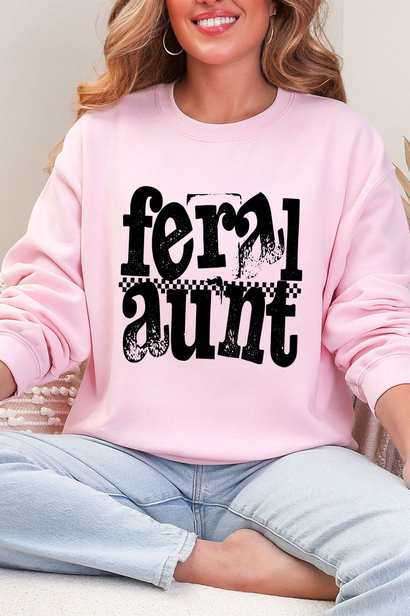 Feral Aunt Heavy Blend Crew Sweatshirt