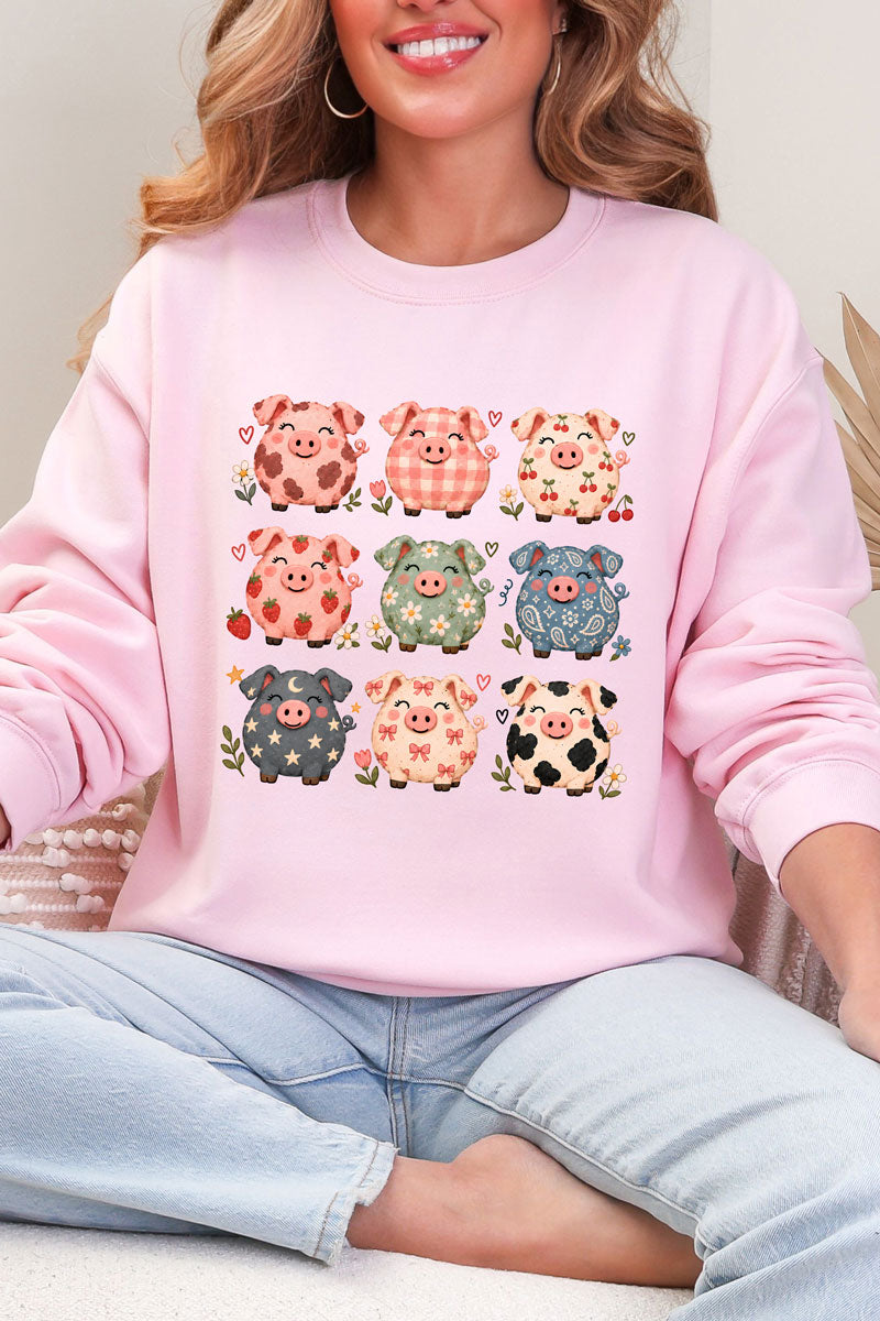 Piggy Crew Heavy Blend Crew Sweatshirt