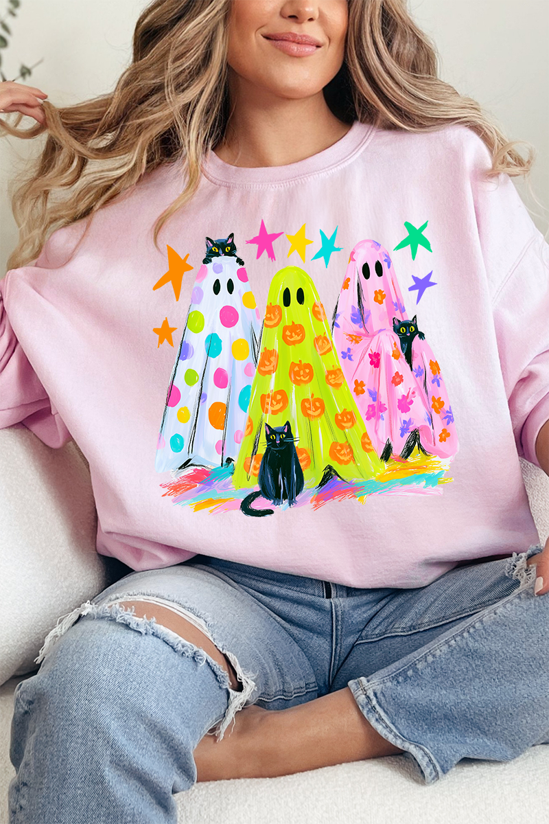 Neon Night Spirits Heavy Blend Crew Sweatshirt