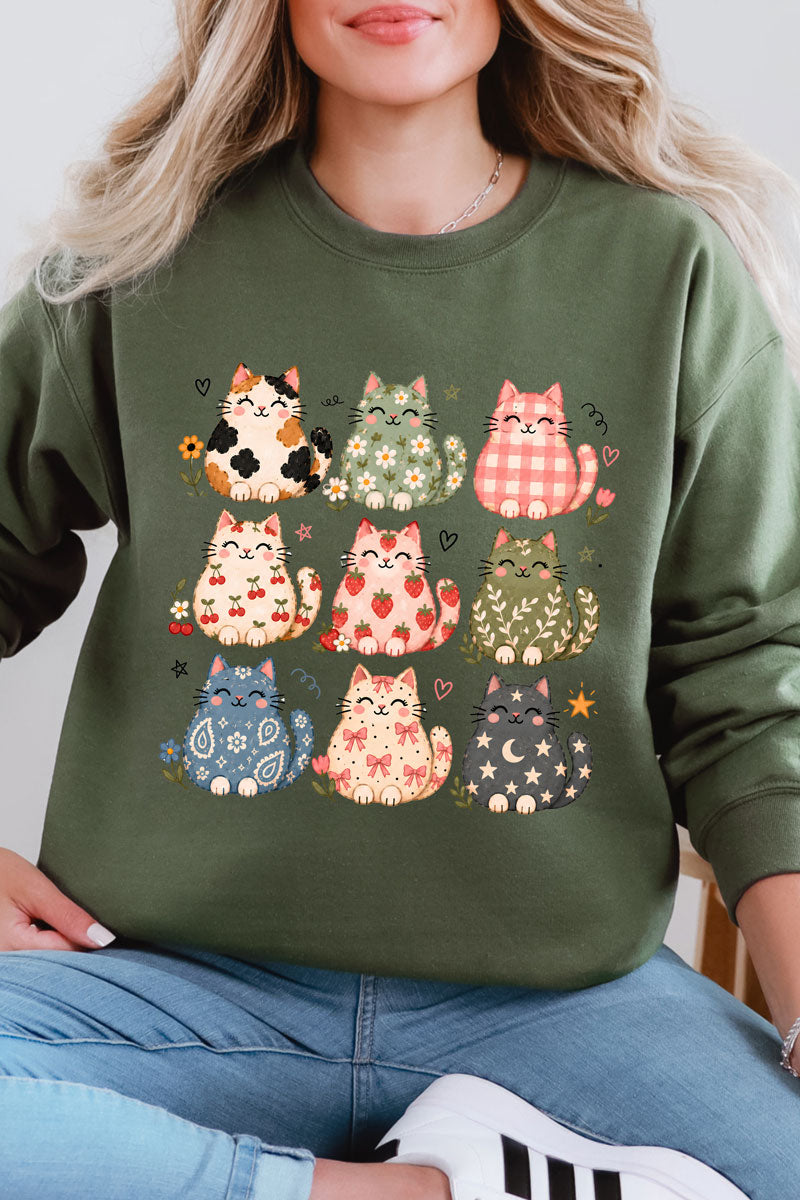 Kitty Crew Heavy Blend Crew Sweatshirt