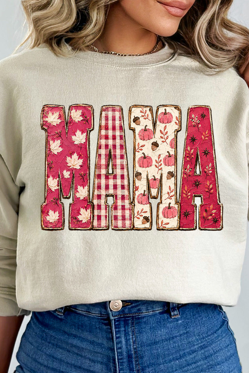 Pink Maplewood Mama Heavy Blend Crew Sweatshirt