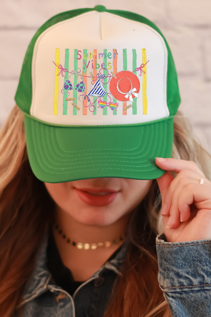 Bikini Summer Vibes Otto Foam Front Trucker Hat