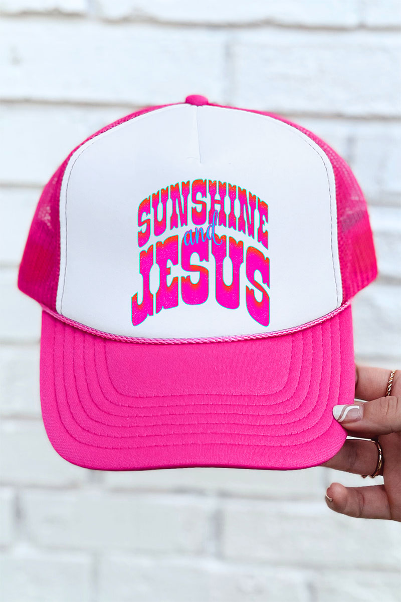 Radiant Sunshine And Jesus Otto Foam Front Trucker Hat
