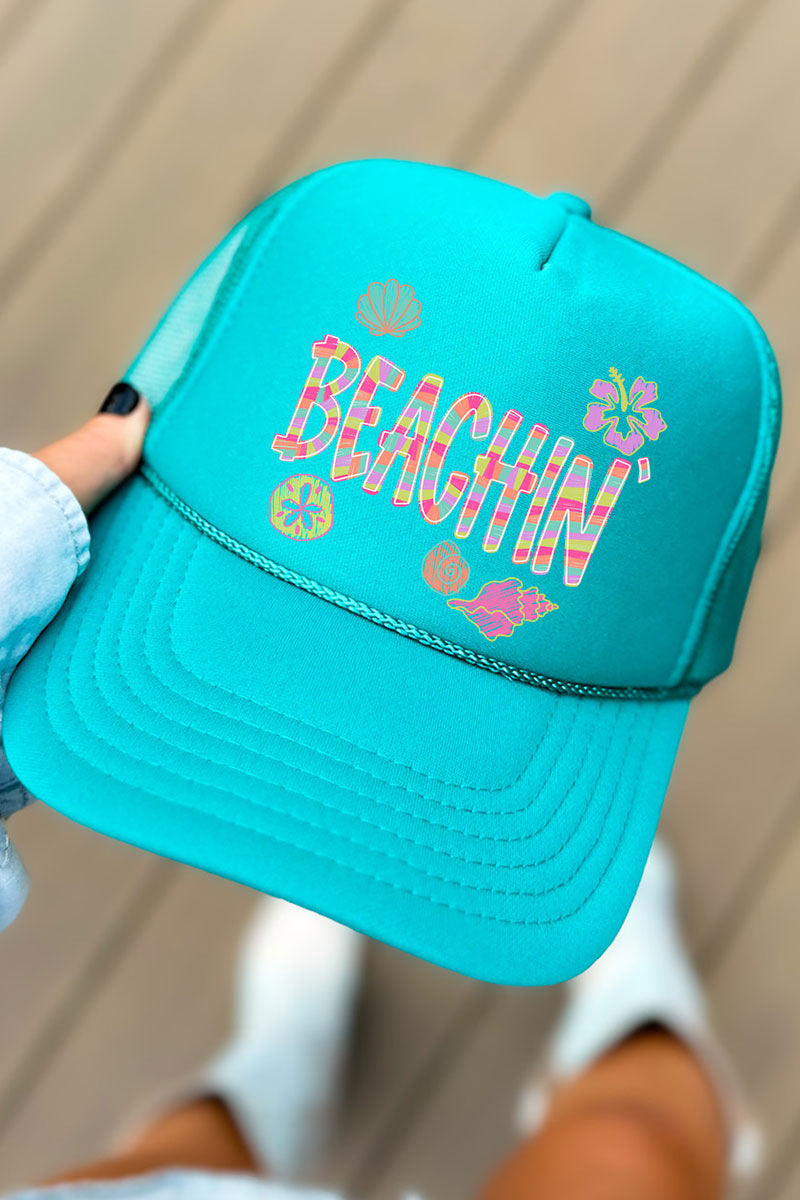 Paradise Painted Beachin' Otto Foam Front Trucker Hat
