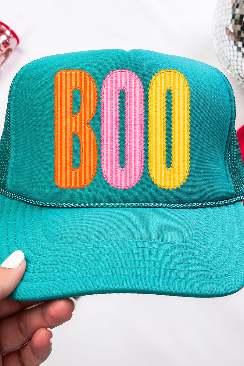 Candy Stripe Boo Otto Foam Front Trucker Hat