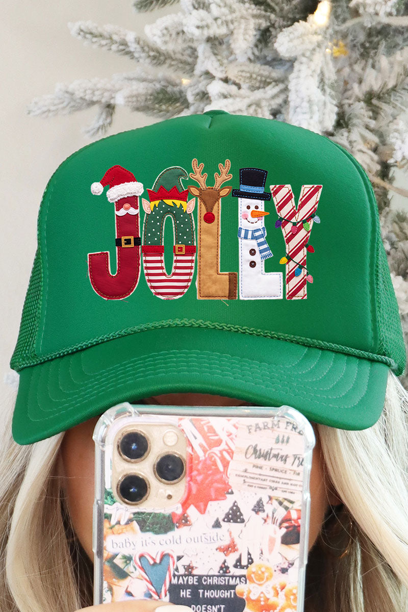 Christmas Characters Jolly Otto Foam Front Trucker Hat